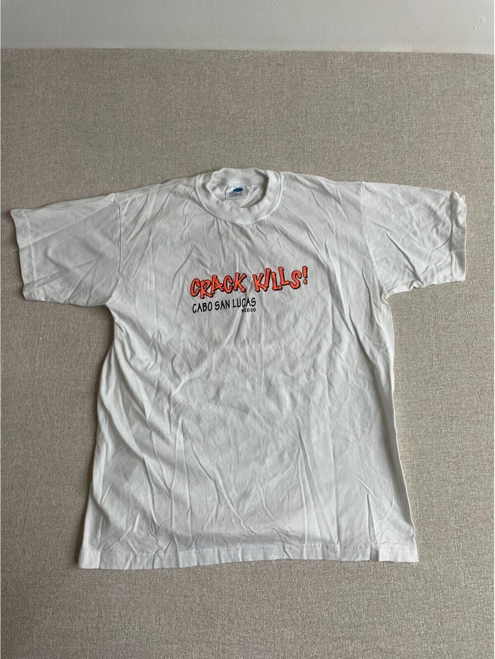 Vintage Ola Marina Crack Kills Cabo San Lucas Mexico T-Shirt Size XL Graphic Tee